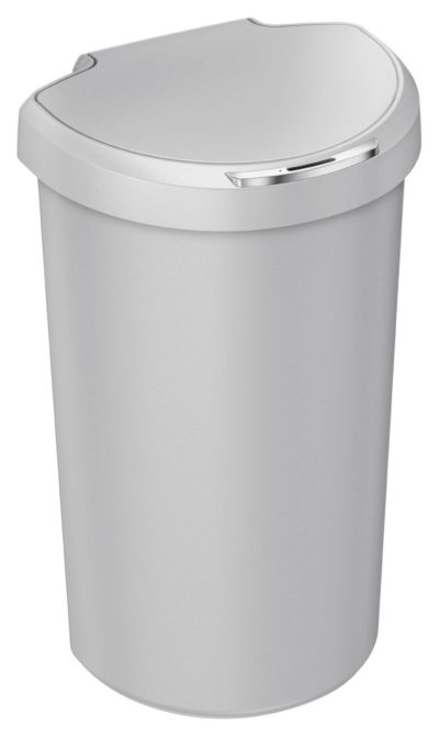 simplehuman - 40 Litre Plastic Semi Round Sensor Bin - Stone